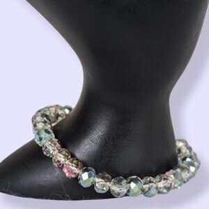 Faceted AB Crystal Stretch Bracelet
